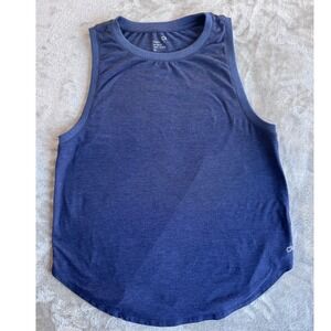 Gap Fit Tank Top Womens M Blue Athletic Minimalist Gym Yoga Activewear